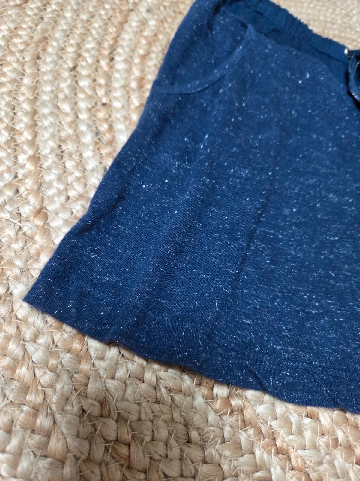 Falda azul marina plateada de 12 años nueva – photo 2
